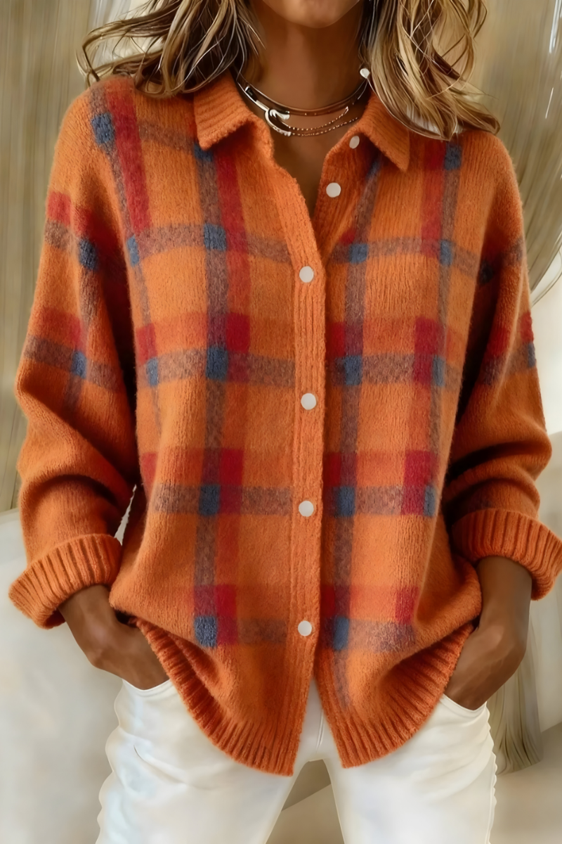 Nova™ Cozy Plaid Canadian Cardigan