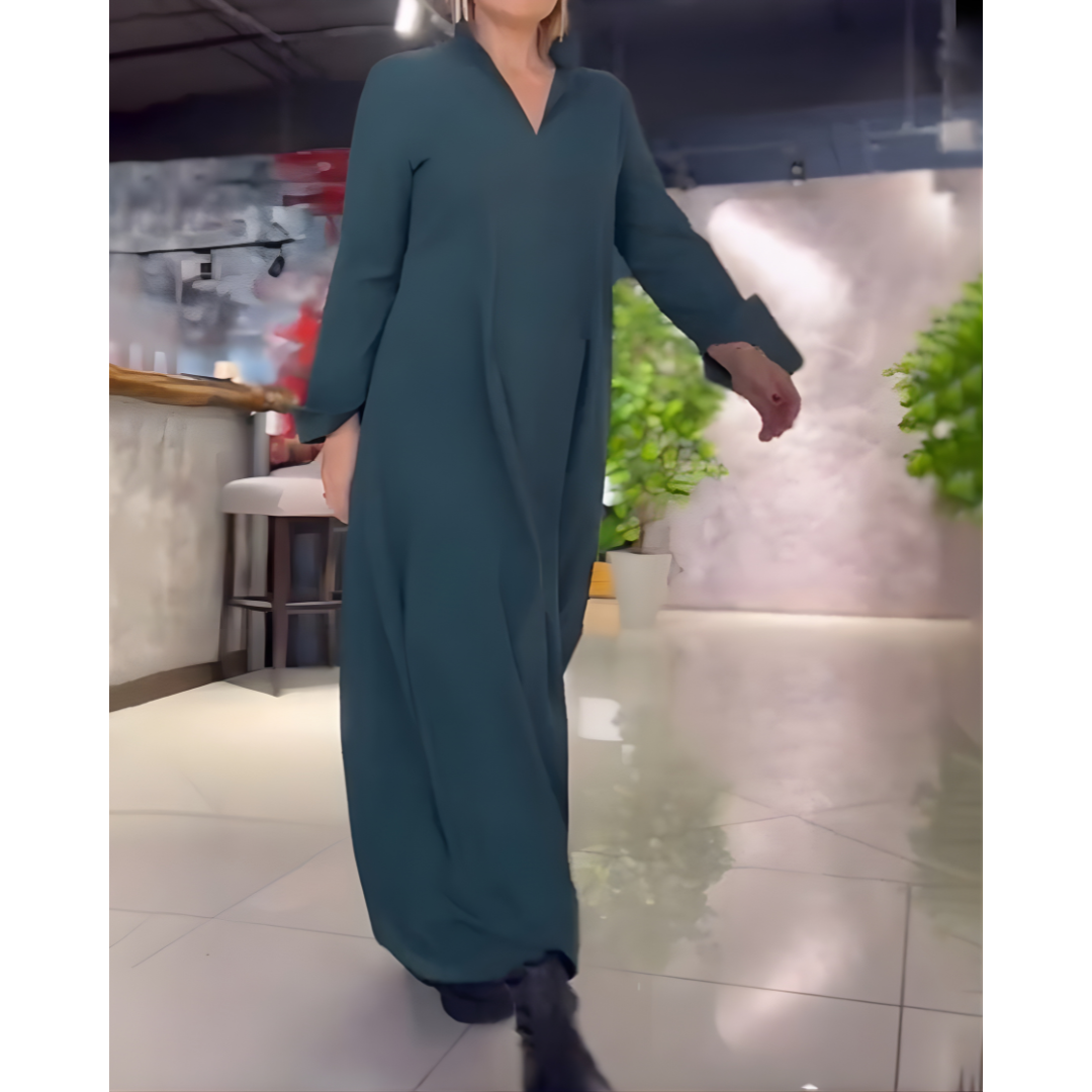 Elara Flow™ Side-Slit Maxi Dres