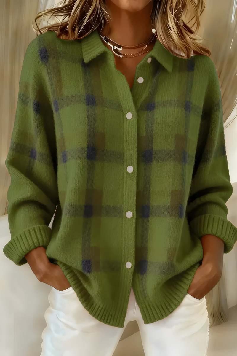 Nova™ Cozy Plaid Canadian Cardigan