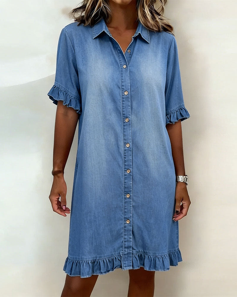Veloura Harper™ Effortless Denim Dress