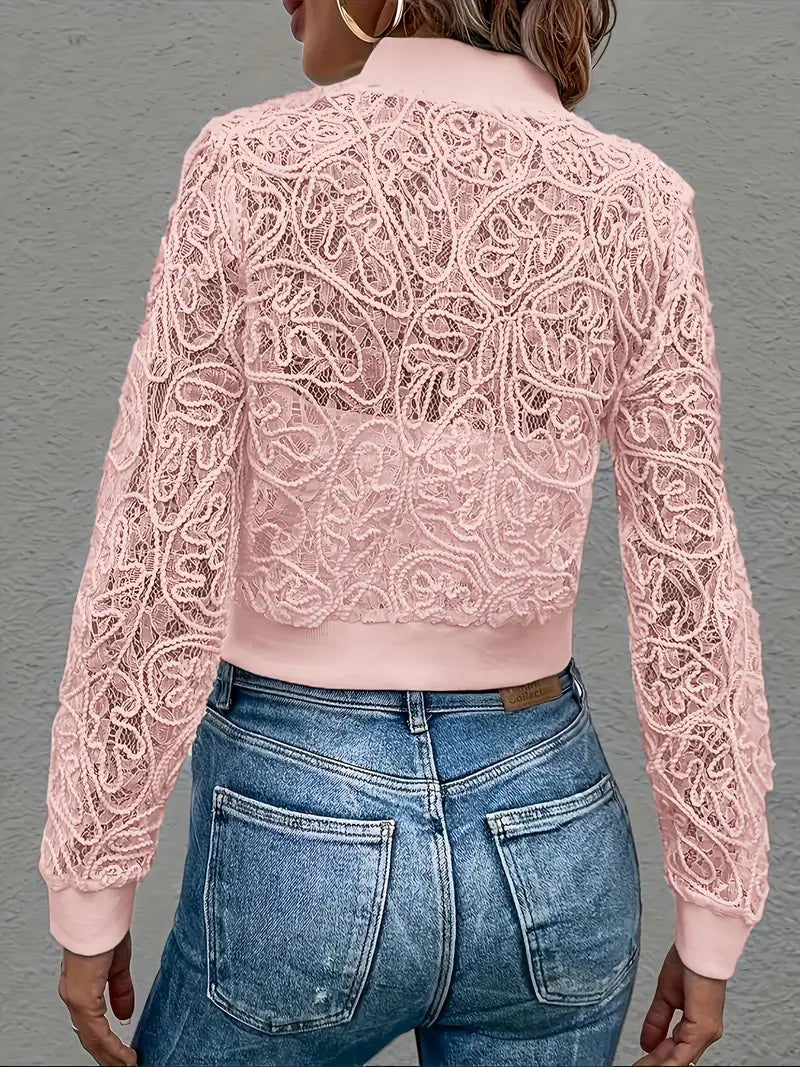 Aurora Lace™ Crop Bomber