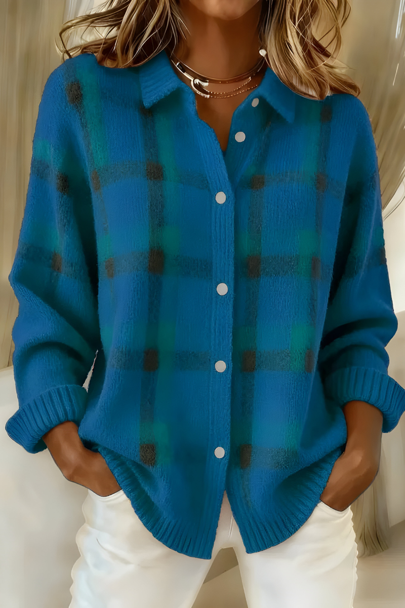 Nova™ Cozy Plaid Canadian Cardigan