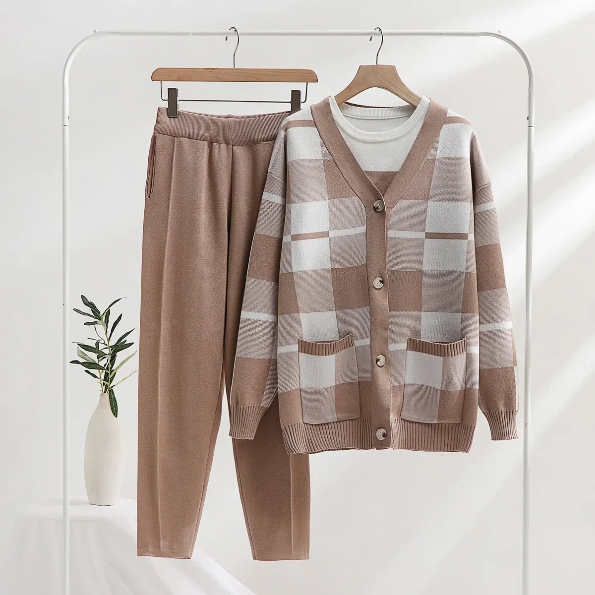 Serelle™ Soft Knit Lounge 3-Piece Set