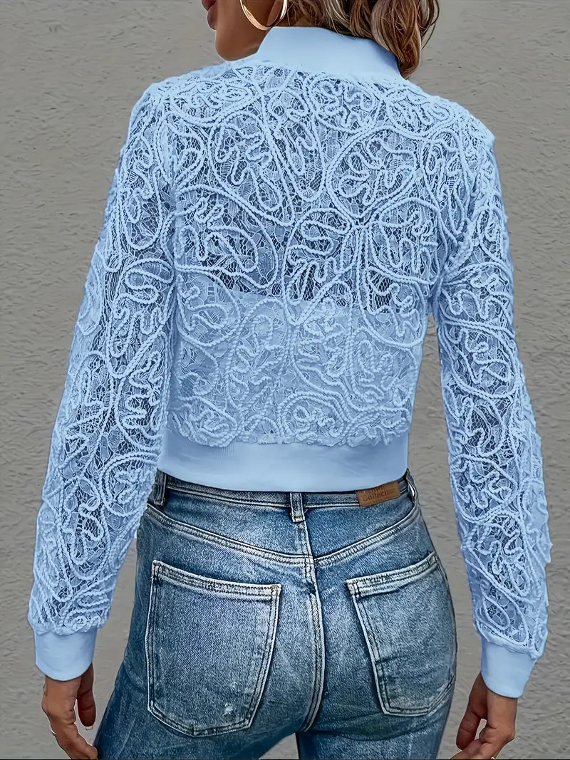 Aurora Lace™ Crop Bomber