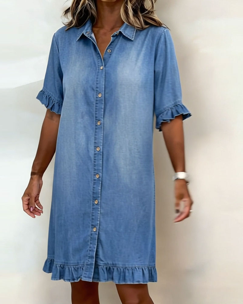 Veloura Harper™ Effortless Denim Dress