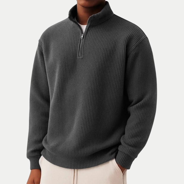 True North™ Zip-Collar Knit Sweater for Men