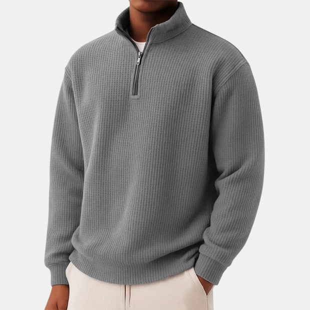 True North™ Zip-Collar Knit Sweater for Men