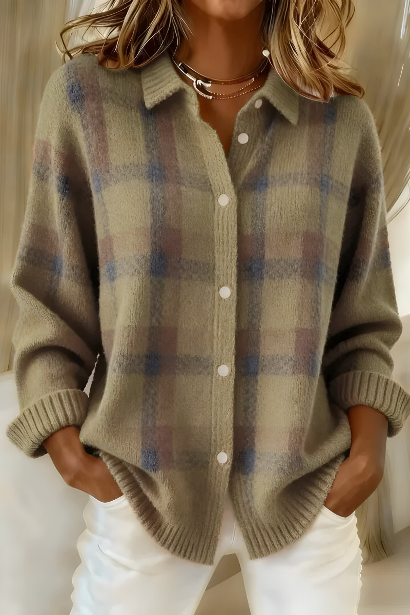 Nova™ Cozy Plaid Canadian Cardigan