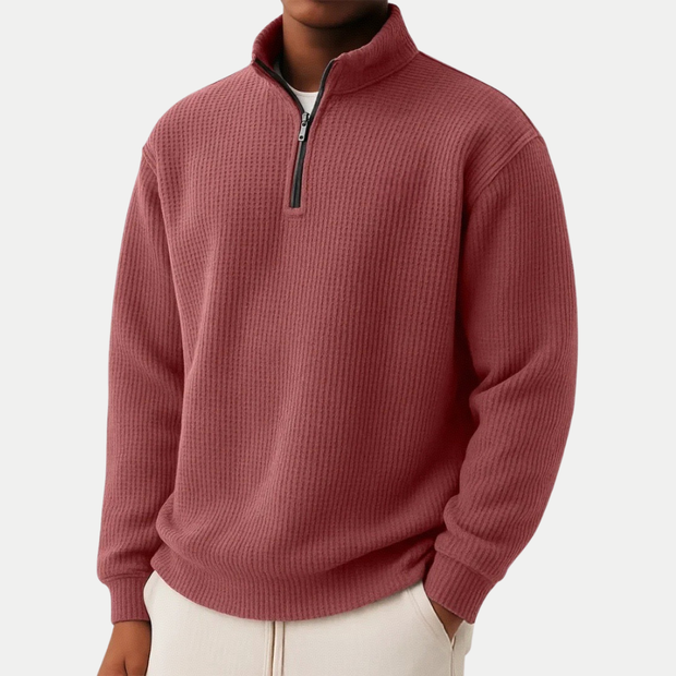 True North™ Zip-Collar Knit Sweater for Men