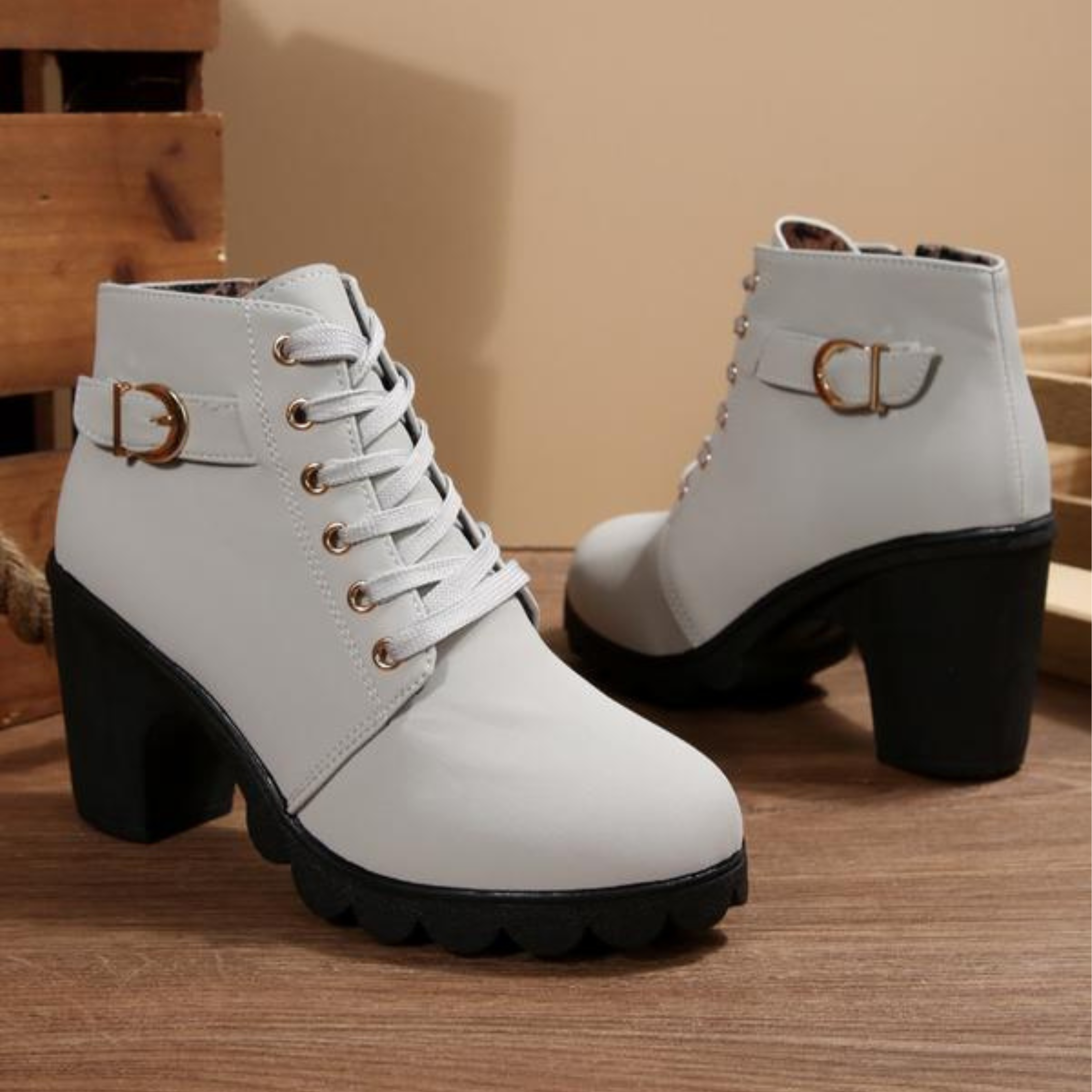 Vallira™ | Stylish Chunky Heel Ankle Boots