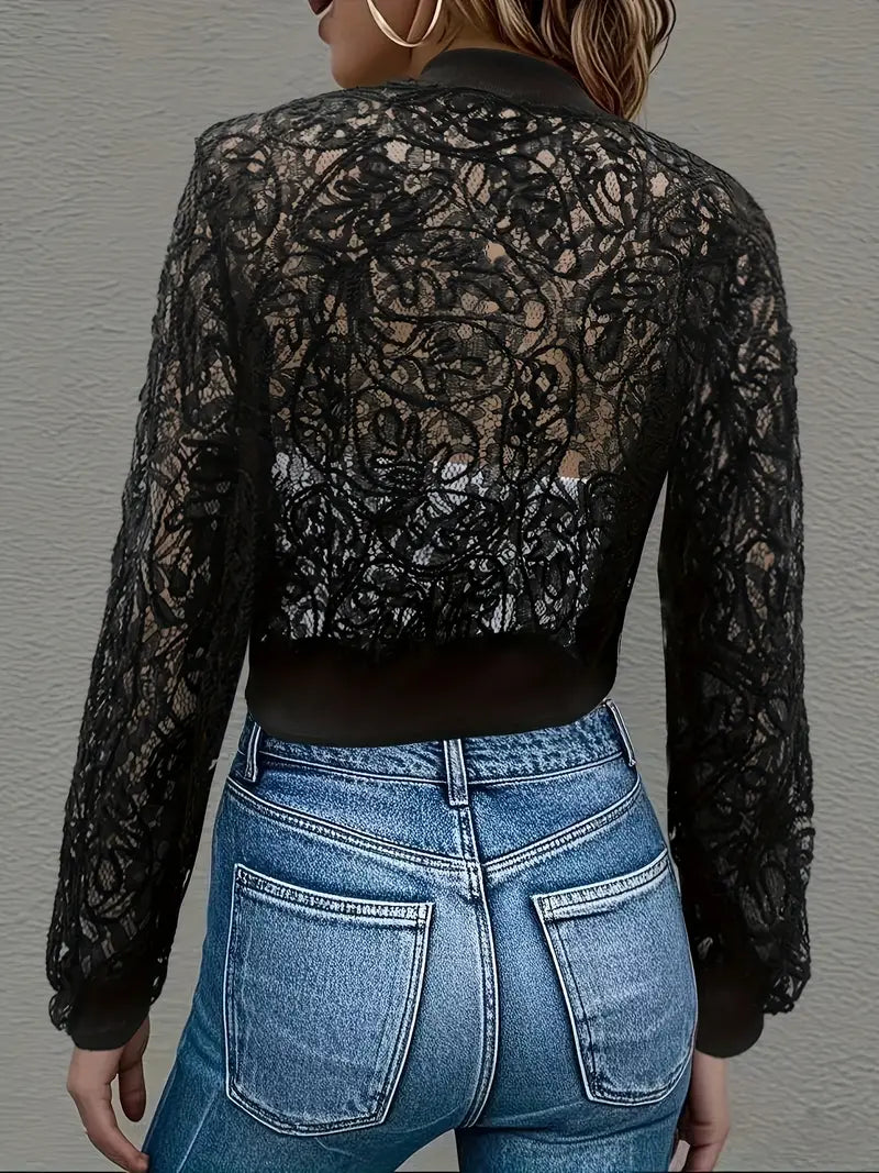 Aurora Lace™ Crop Bomber