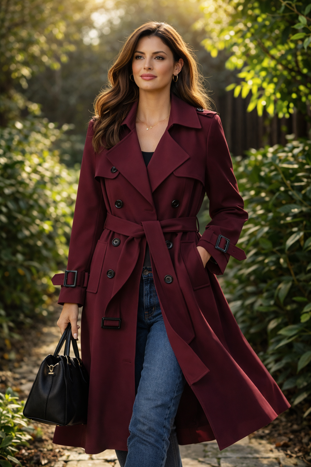 Veloura Maple Muse™ Trench Coat