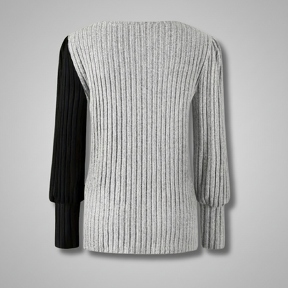 Evela™ | Soft & Chic Long-Sleeve Button-Up Knit Sweater