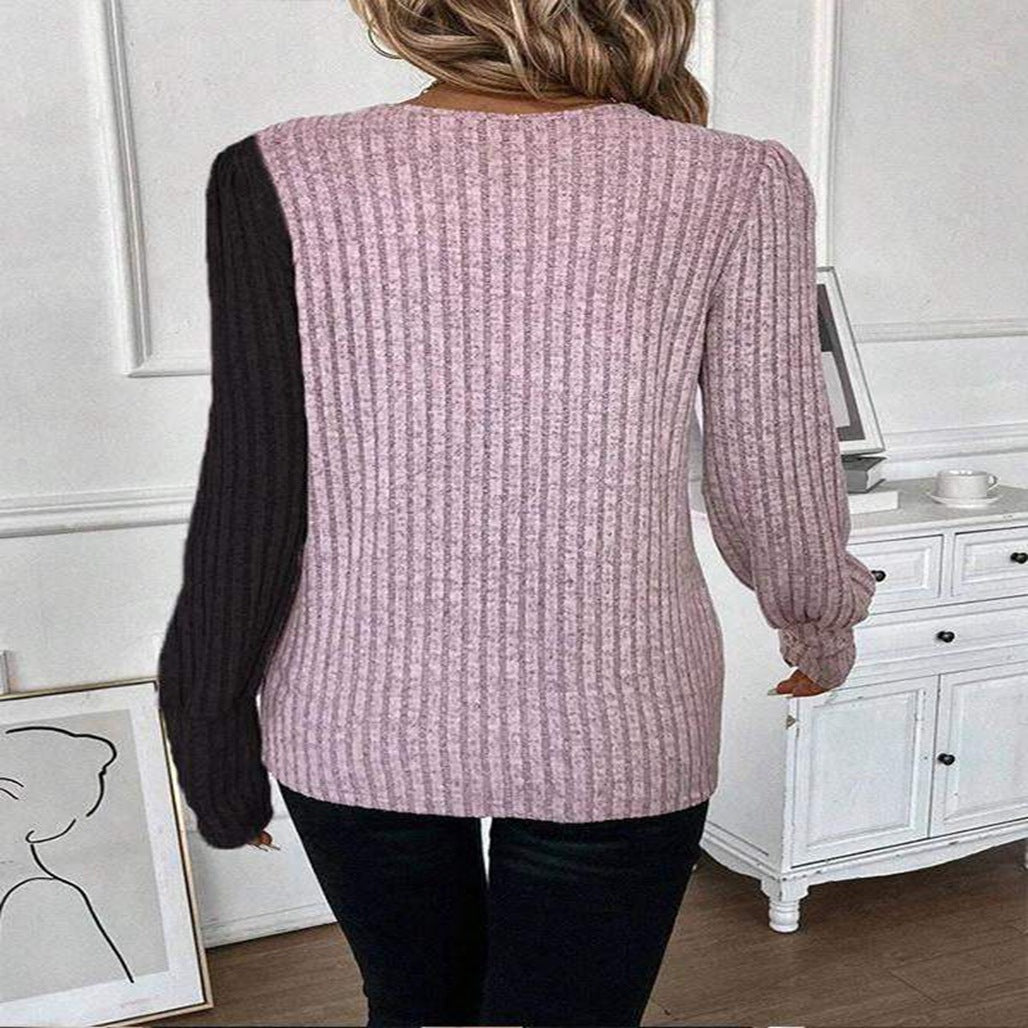 Evela™ | Soft & Chic Long-Sleeve Button-Up Knit Sweater