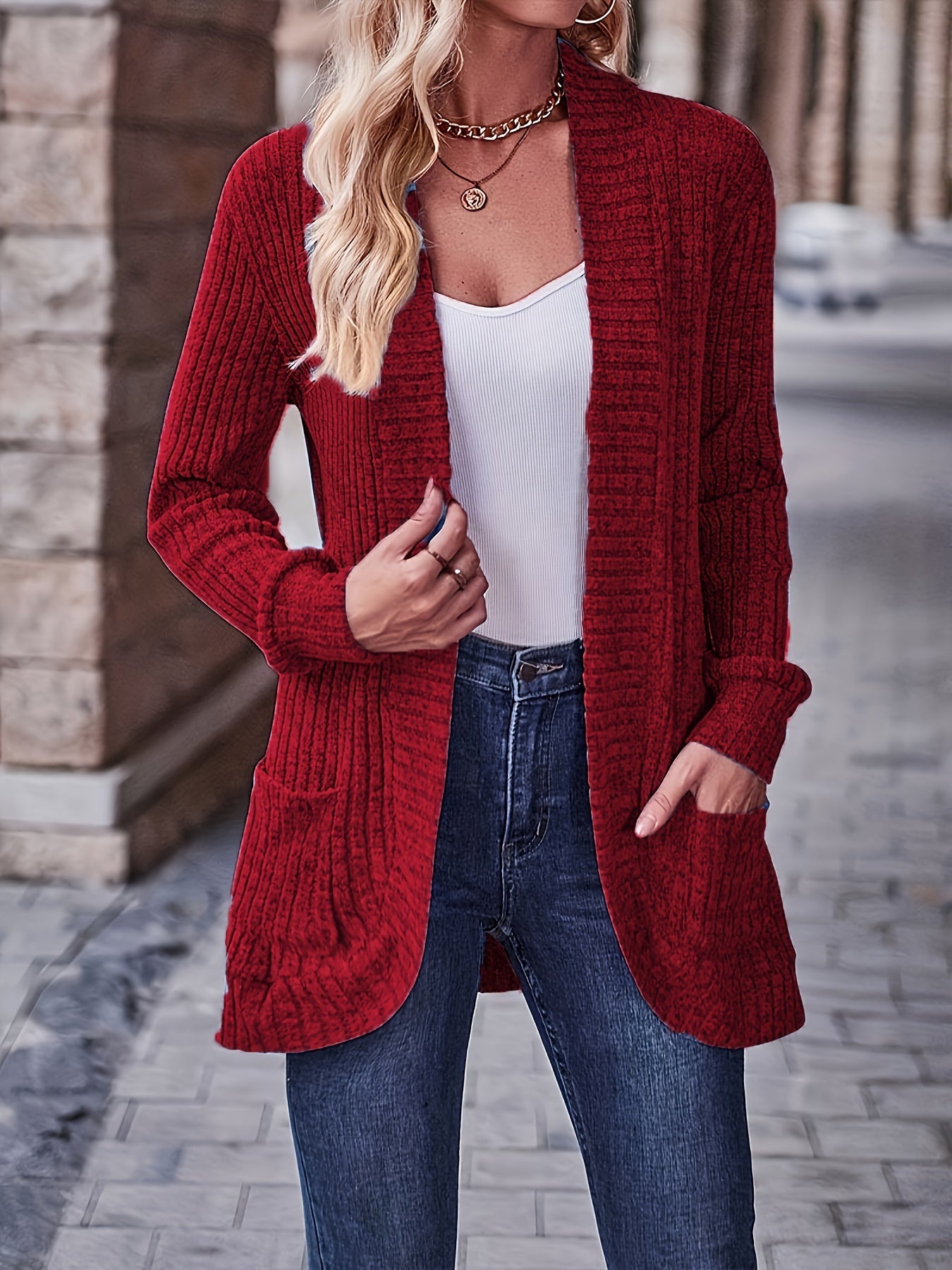 Veloura Edge™ Ribbed Pocket Top