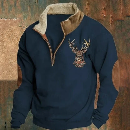 Elkhaven | Stag Zip Sweater