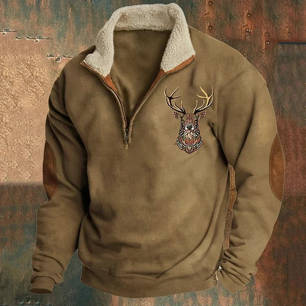 Elkhaven | Stag Zip Sweater