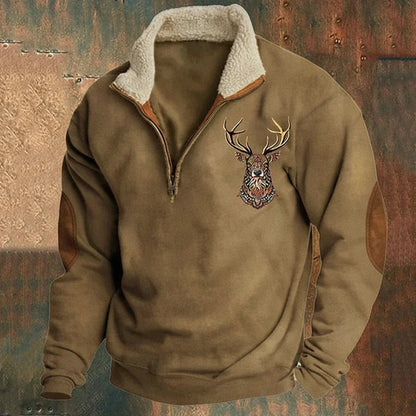 Elkhaven | Stag Zip Sweater