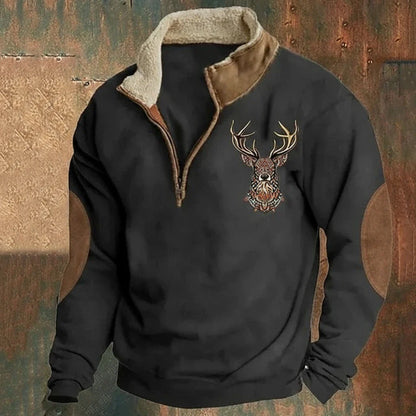 Elkhaven | Stag Zip Sweater